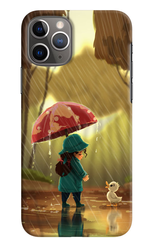 Rainy Day iPhone 11 Pro Hard Case Back Cover by Casekaro