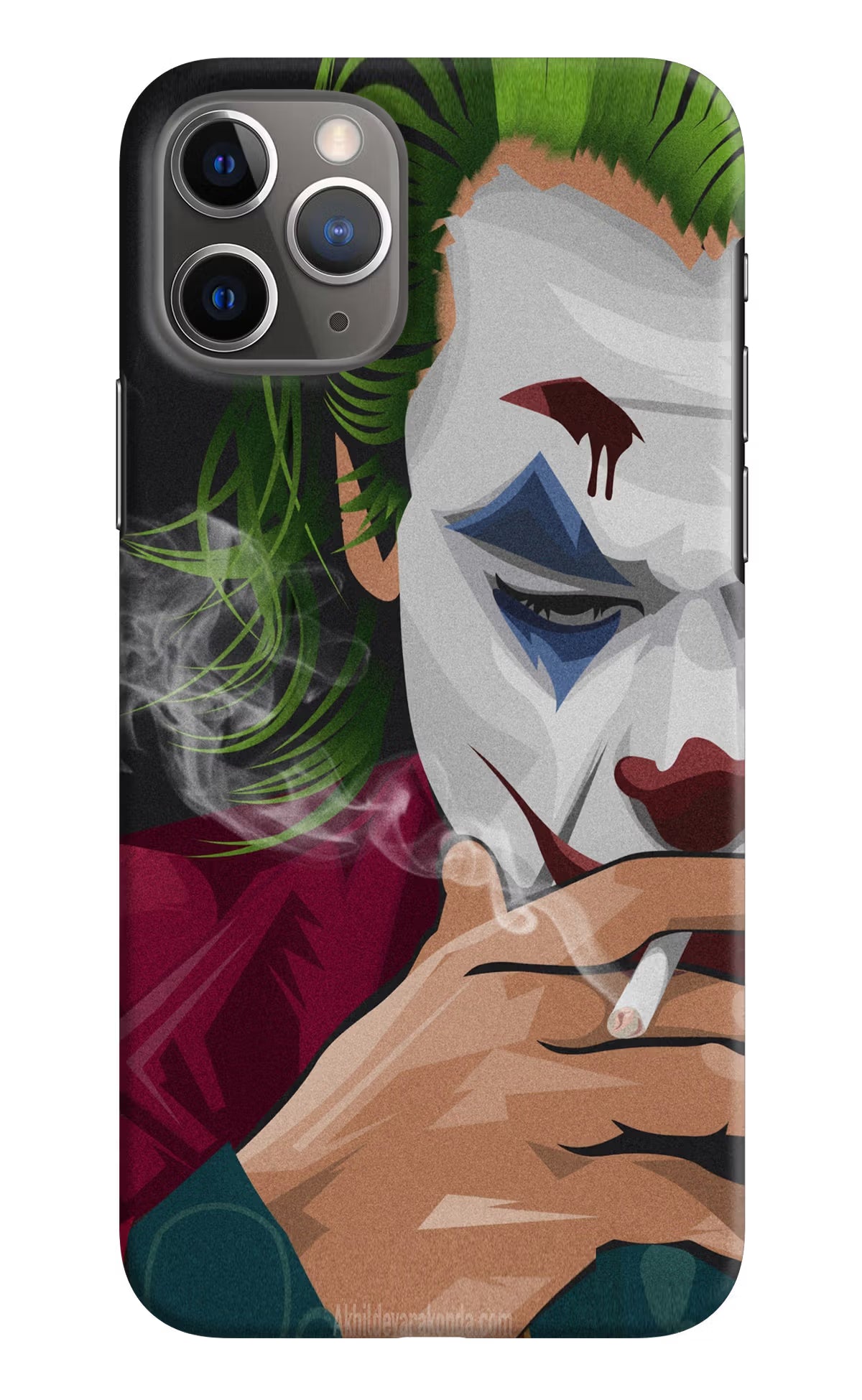 Joker Smoking iPhone 11 Pro Hard Case Back Cover by Casekaro