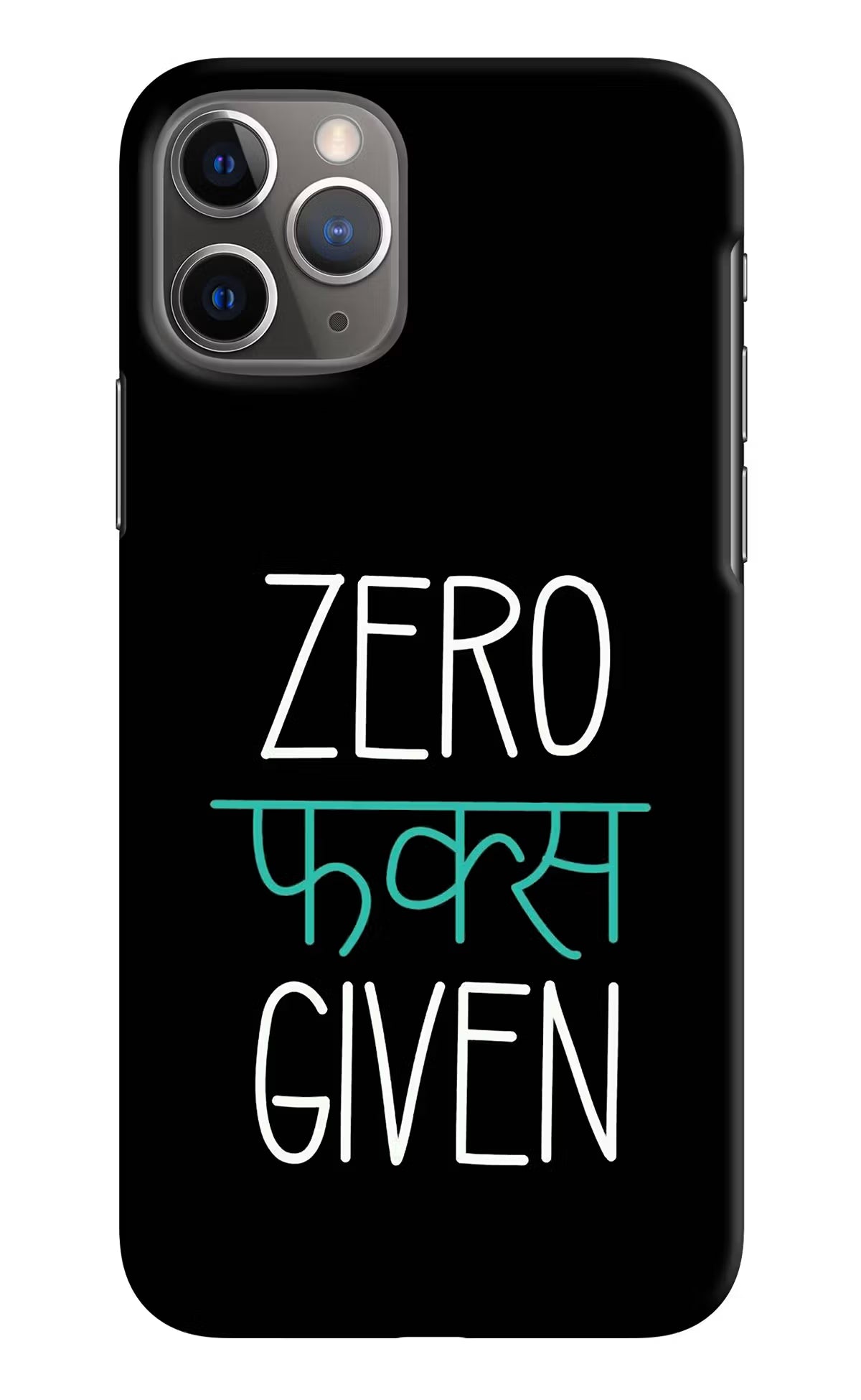 Zero Fucks Given iPhone 11 Pro Hard Case Back Cover by Casekaro