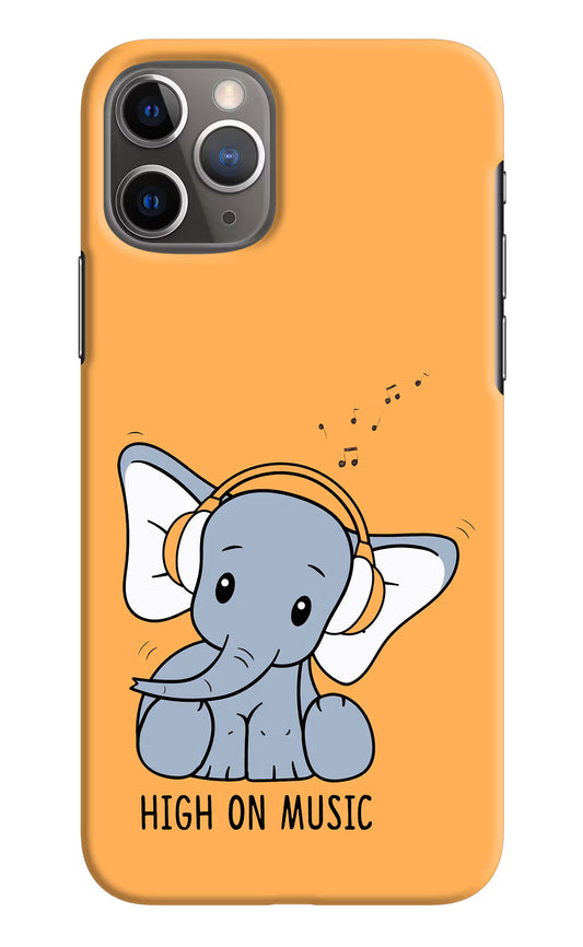 High On Music iPhone 11 Pro Hard Case Back Cover by Casekaro