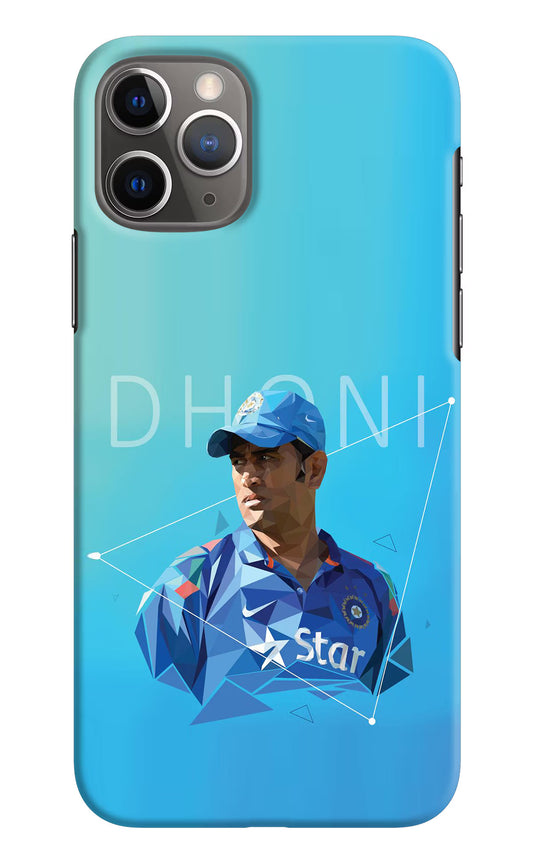 Dhoni Artwork iPhone 11 Pro Hard Case Back Cover by Casekaro