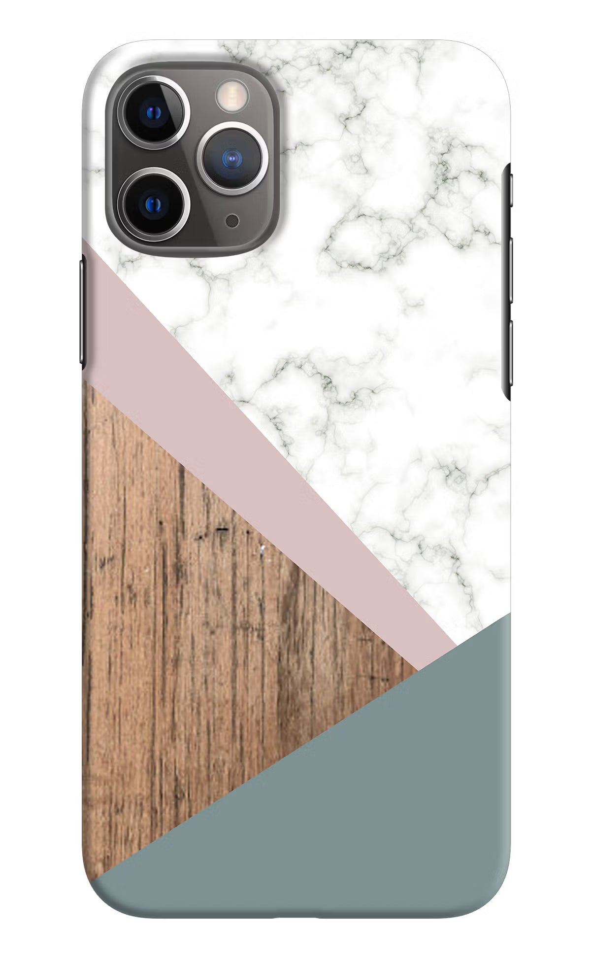 Marble wood Abstract iPhone 11 Pro Hard Case Back Cover by Casekaro