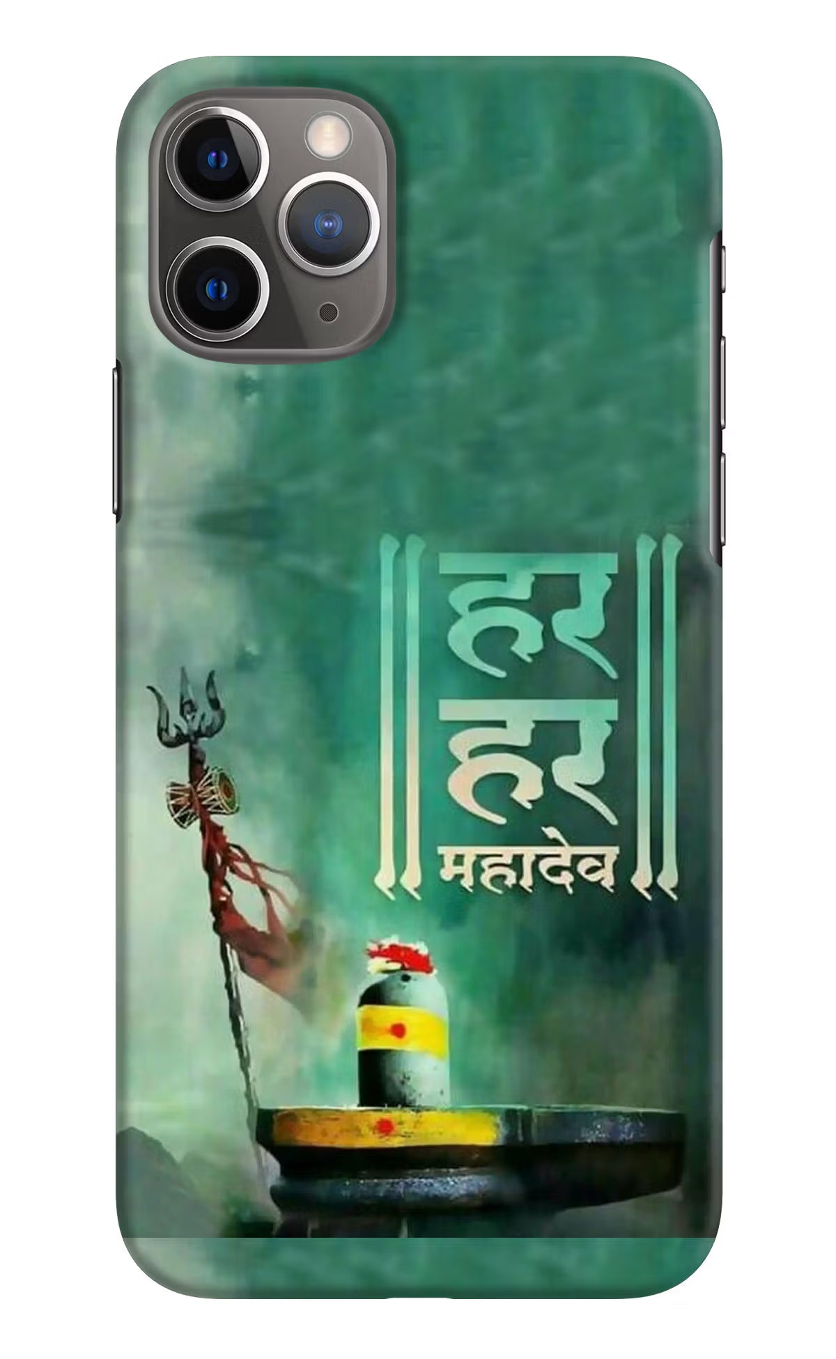 Har Har Mahadev Shivling iPhone 11 Pro Hard Case Back Cover by Casekaro