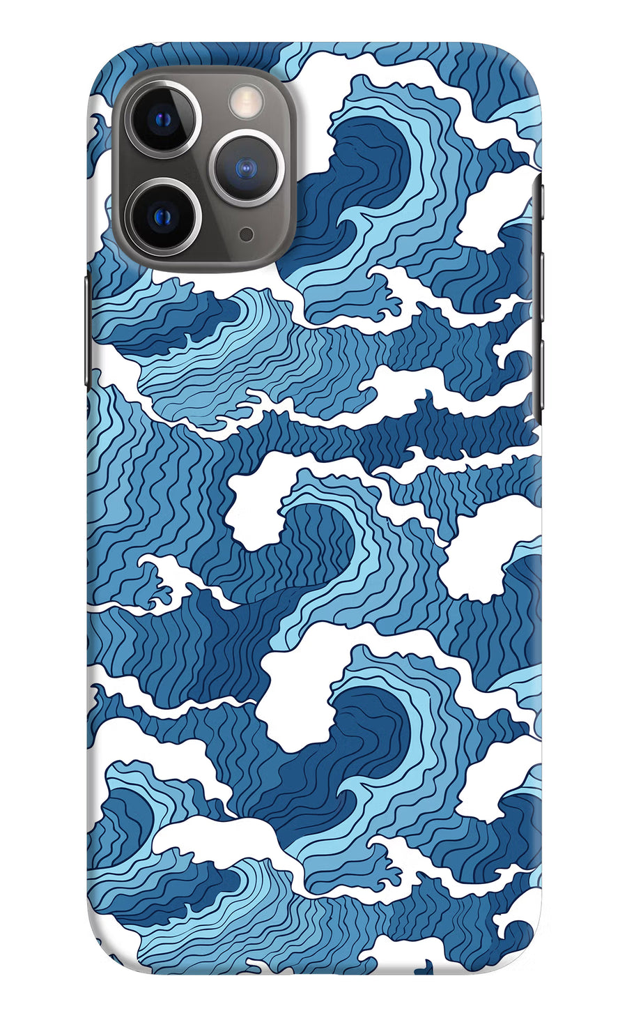 Blue Waves iPhone 11 Pro Back Cover, Hard case