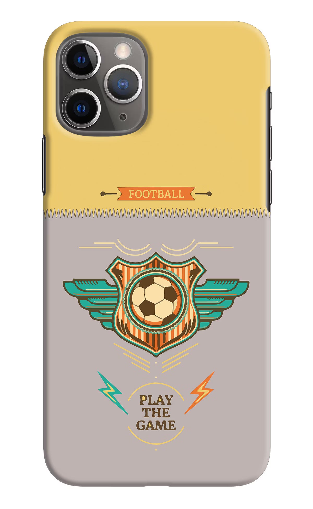 Football iPhone 11 Pro Hard Case Back Cover by Casekaro