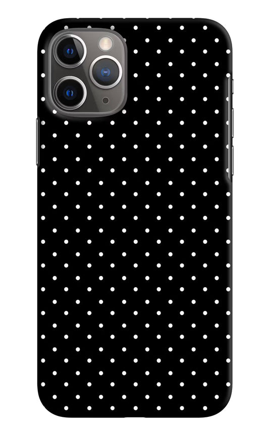 White Dots iPhone 11 Pro Hard Case Back Cover by Casekaro
