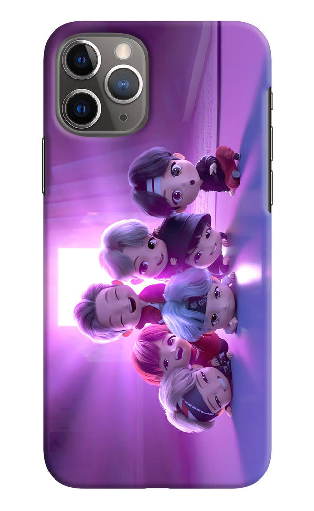 BTS Chibi iPhone 11 Pro Hard Case Back Cover by Casekaro