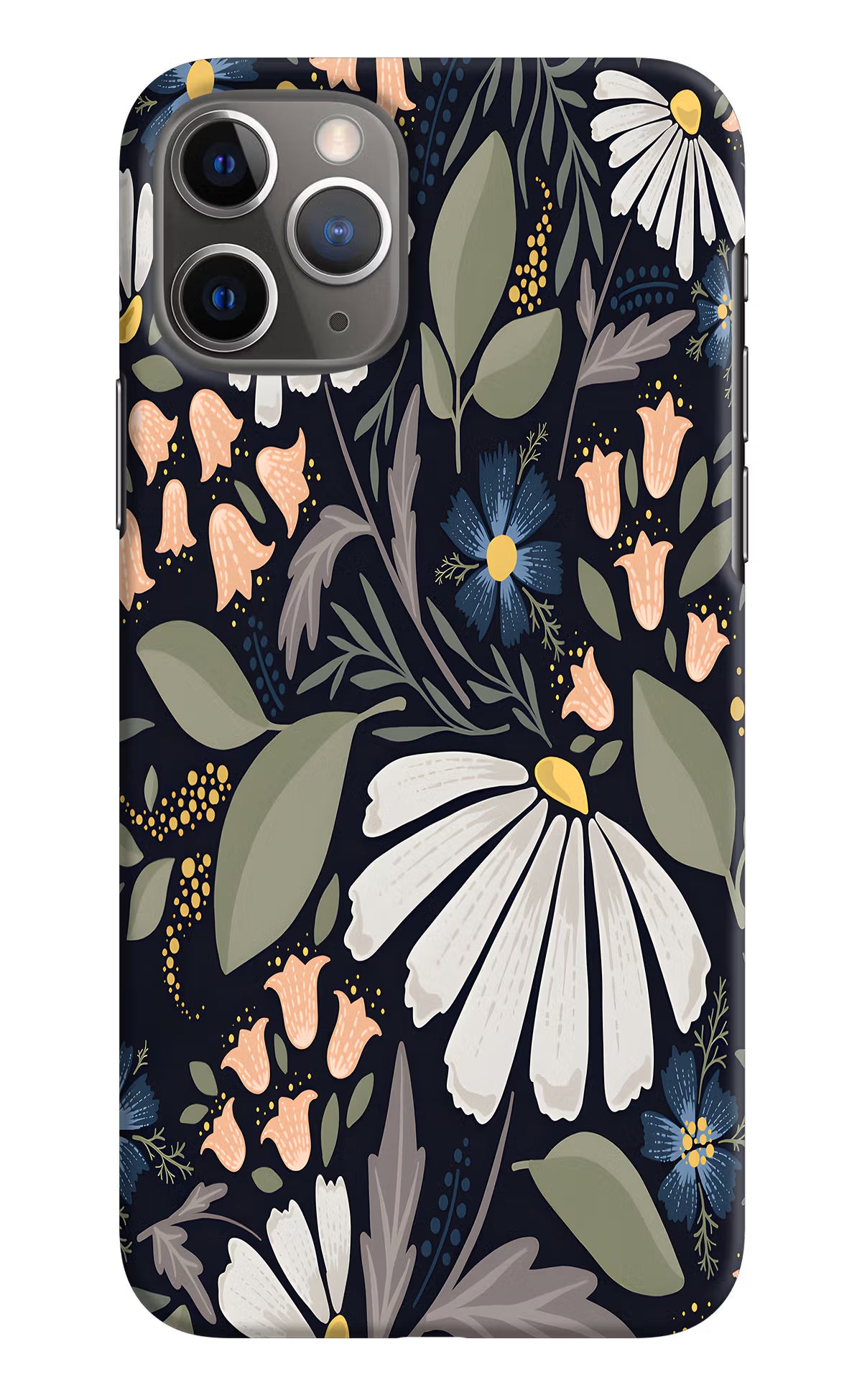 Flowers Art iPhone 11 Pro Hard Case Back Cover by Casekaro
