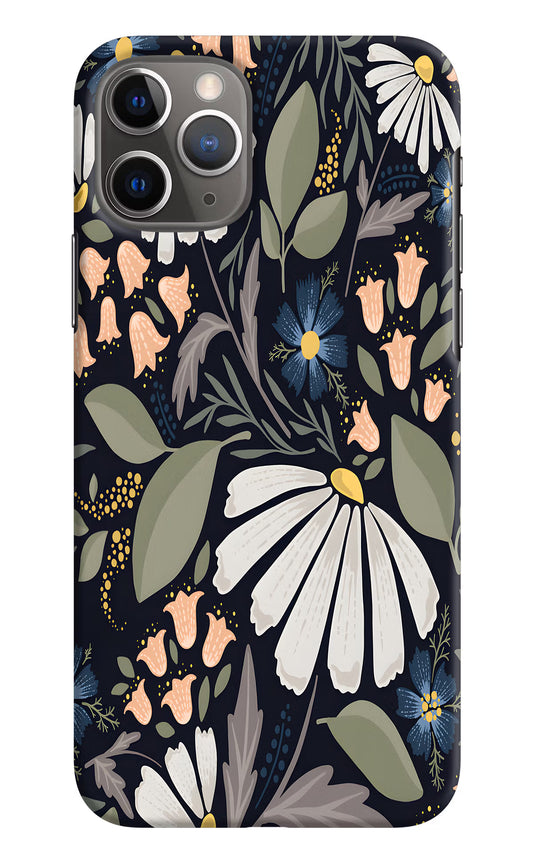Flowers Art iPhone 11 Pro Hard Case Back Cover by Casekaro