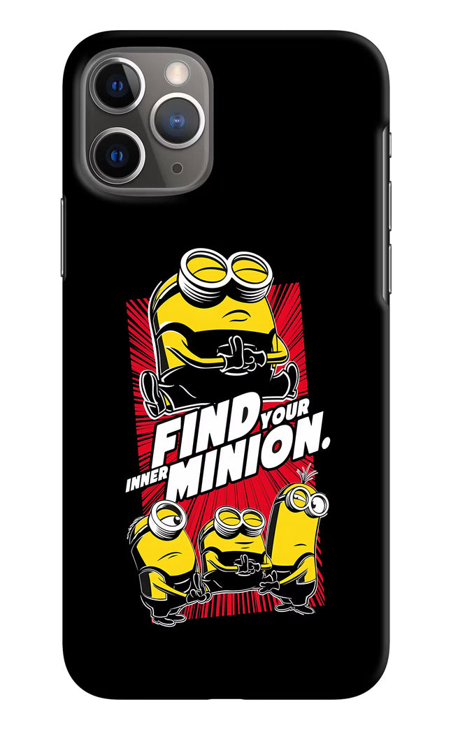 Find your inner Minion iPhone 11 Pro Hard Case Back Cover by Casekaro
