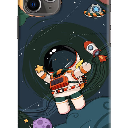 Cartoon Astronaut iPhone 11 Pro Hard Case Back Cover by Casekaro