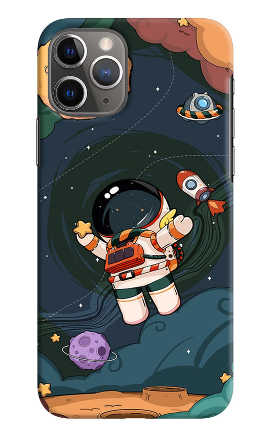 Cartoon Astronaut iPhone 11 Pro Hard Case Back Cover by Casekaro