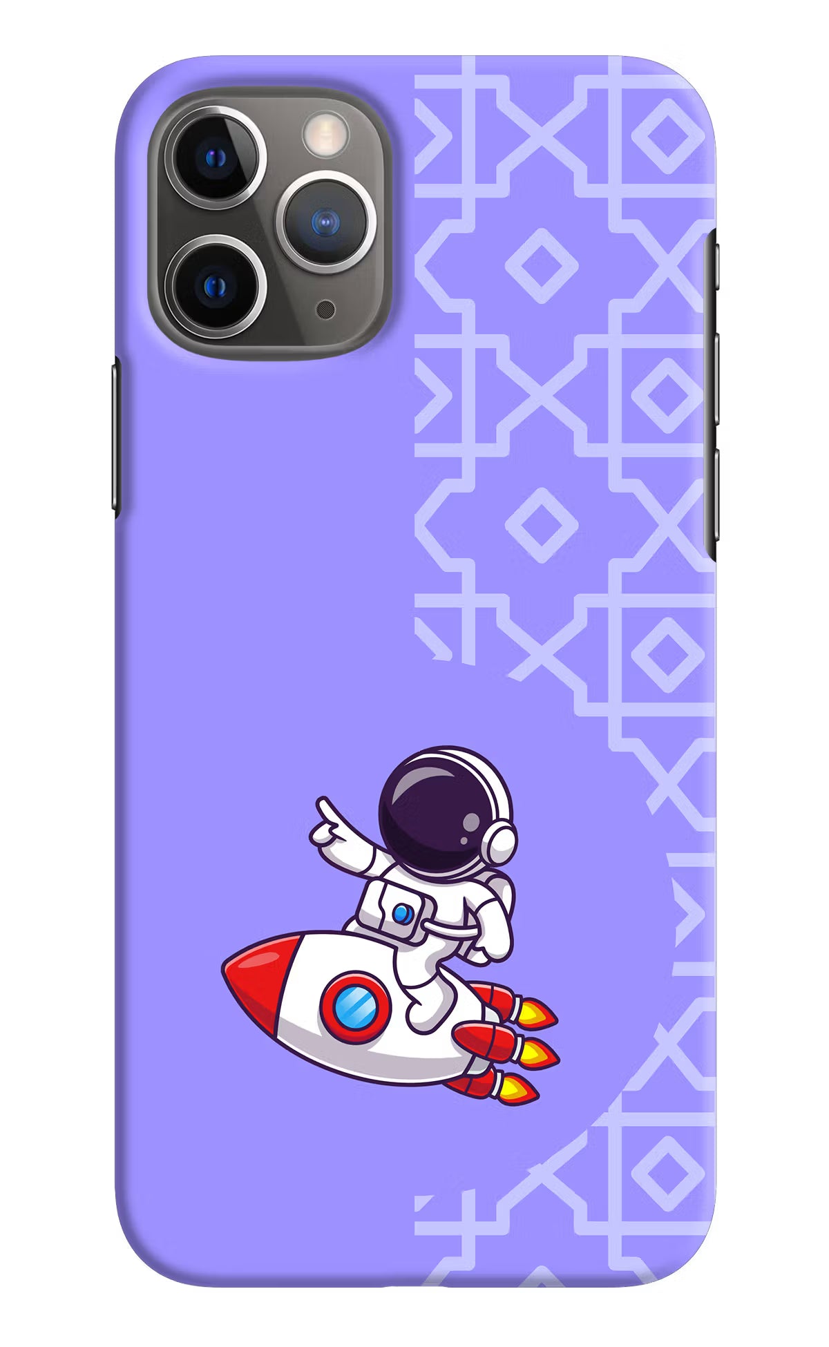 Cute Astronaut iPhone 11 Pro Hard Case Back Cover by Casekaro