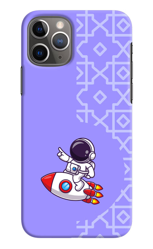 Cute Astronaut iPhone 11 Pro Hard Case Back Cover by Casekaro