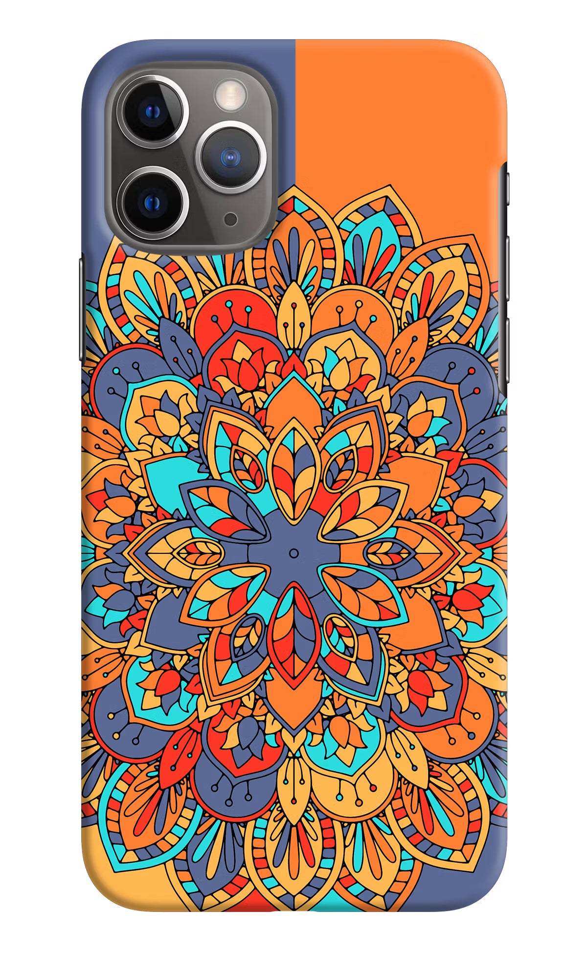 Color Mandala iPhone 11 Pro Hard Case Back Cover by Casekaro
