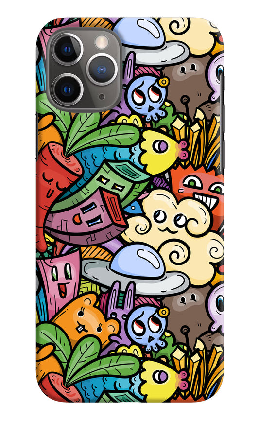 Veggie Doodle iPhone 11 Pro Hard Case Back Cover by Casekaro