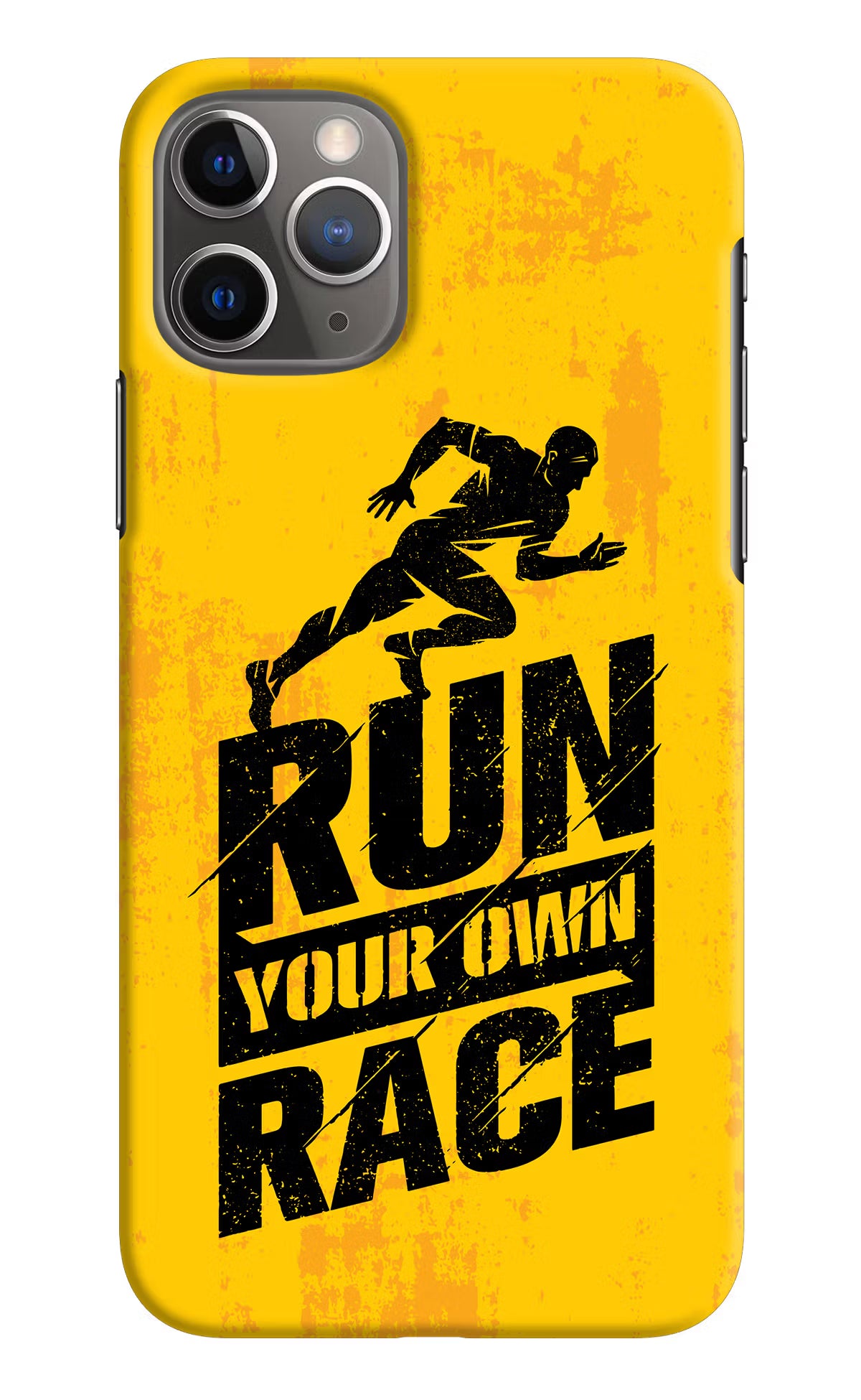 Run Your Own Race iPhone 11 Pro Hard Case Back Cover by Casekaro