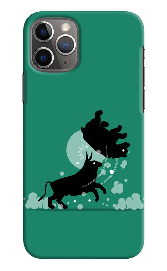 Bull Conqueror iPhone 11 Pro Hard Case Back Cover by Casekaro