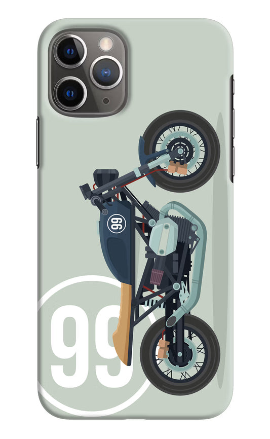 Classic Cafe Racer 99 iPhone 11 Pro Hard Case Back Cover by Casekaro