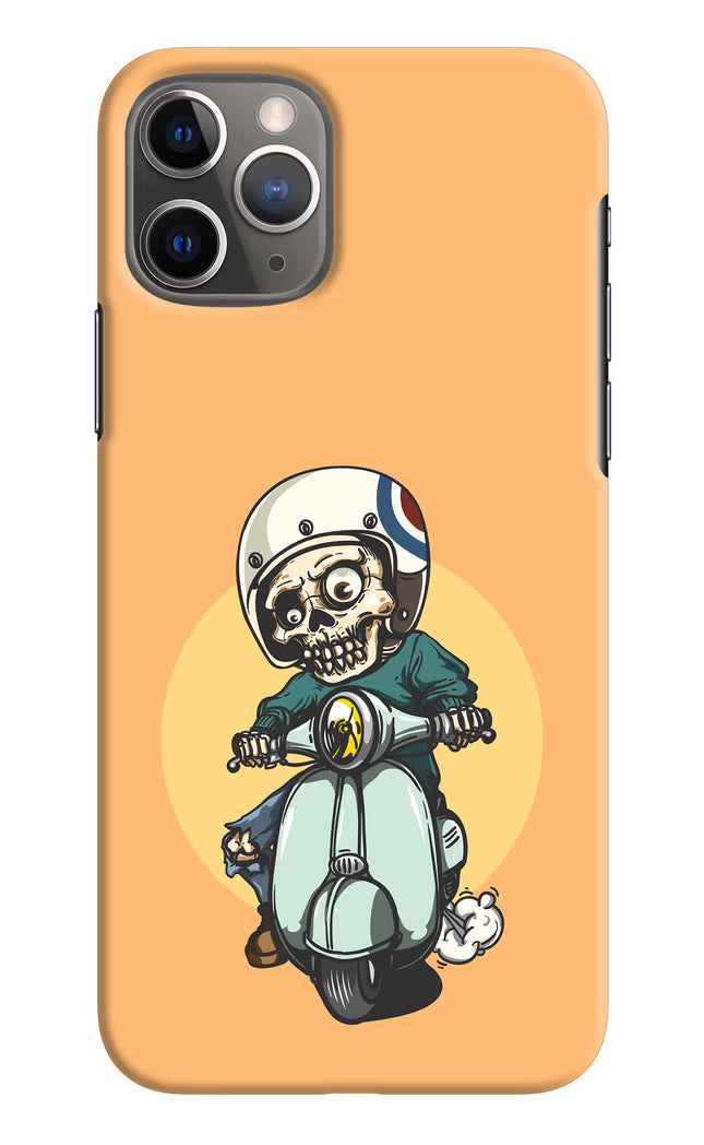 Undead Biker iPhone 11 Pro Hard Case Back Cover by Casekaro