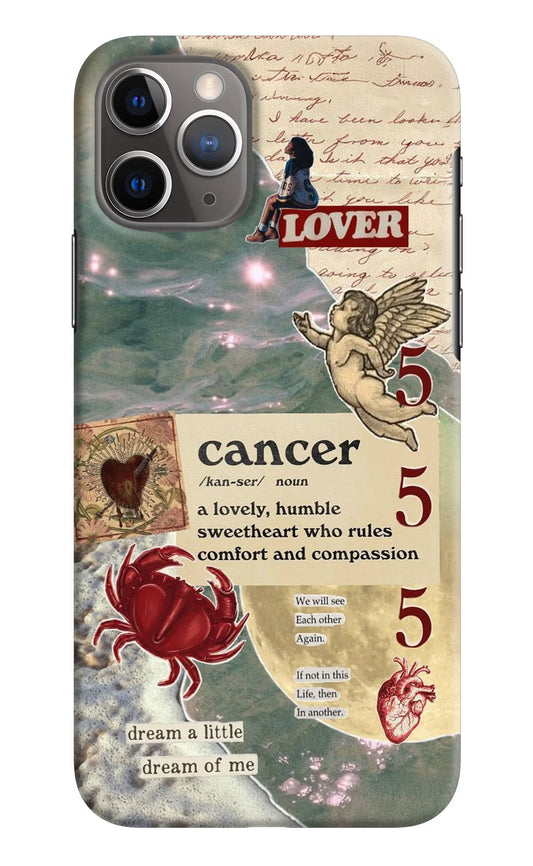 Cancer Zodiac iPhone 11 Pro Hard Case Back Cover by Casekaro