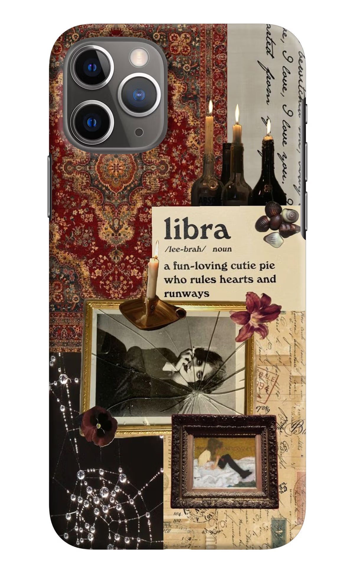 Libra Zodiac iPhone 11 Pro Hard Case Back Cover by Casekaro