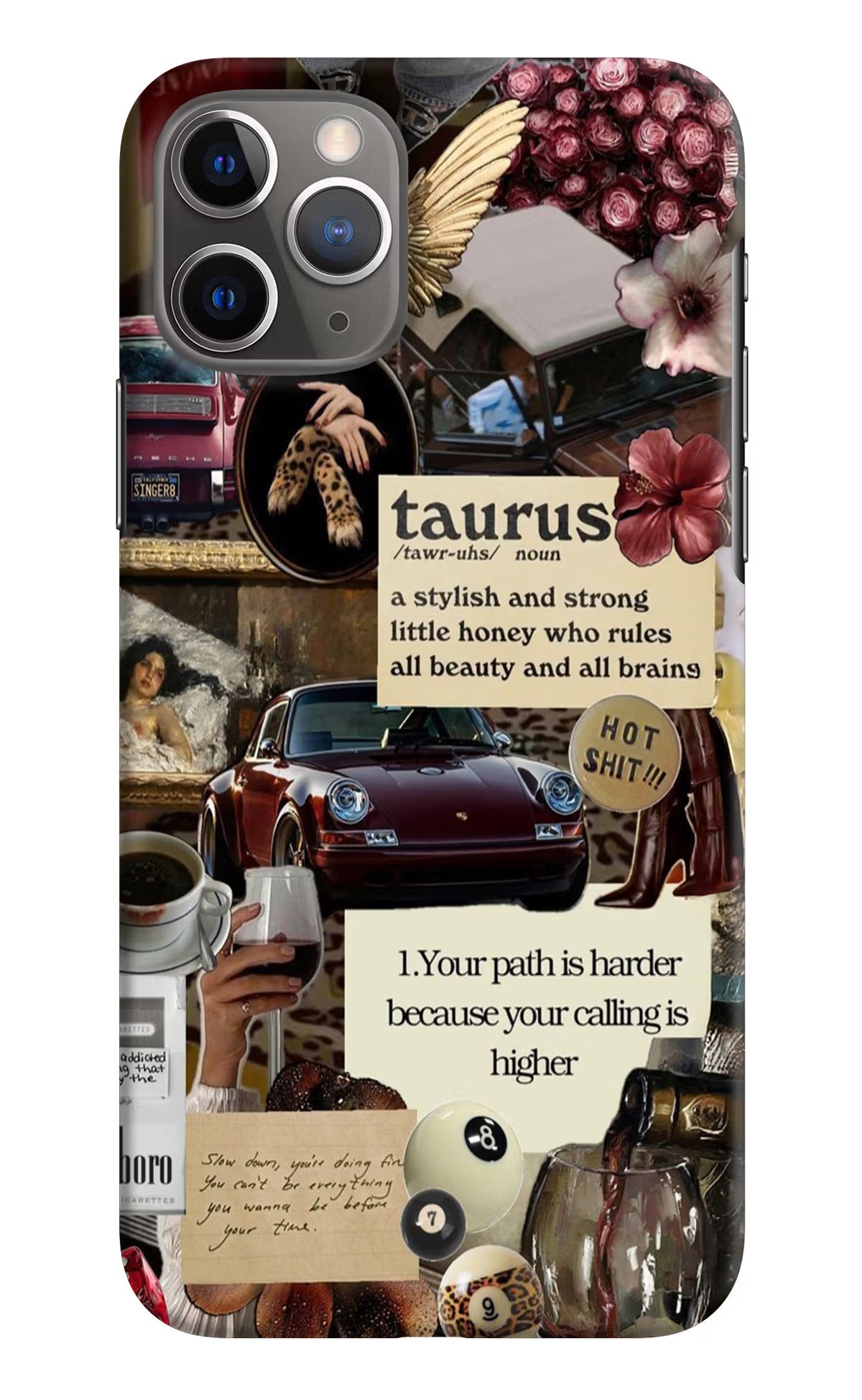 Taurus Zodiac iPhone 11 Pro Hard Case Back Cover by Casekaro