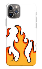 Fired Up – White iPhone 11 Pro Hard Case Back Cover by Casekaro