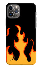 Fired Up – Black iPhone 11 Pro Hard Case Back Cover by Casekaro