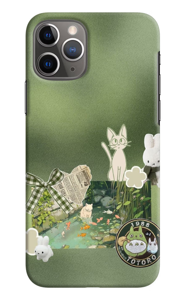 Aesthetic anime iPhone 11 Pro Hard Case Back Cover by Casekaro