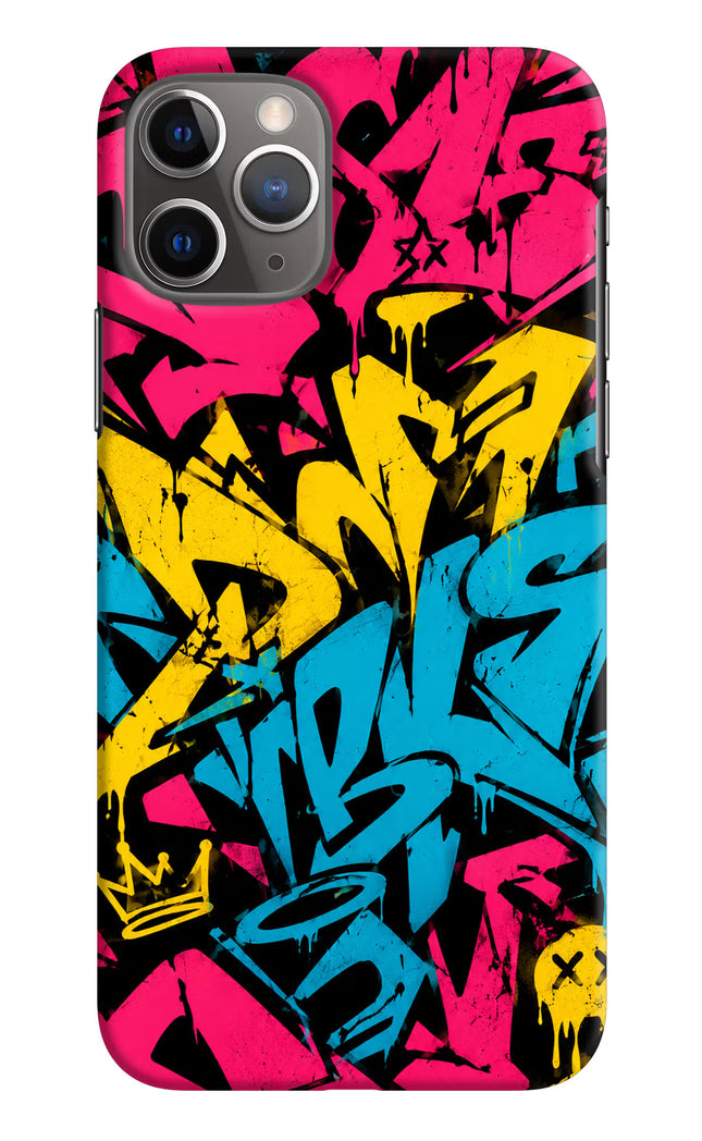 Graffiti Vibe iPhone 11 Pro Hard Case Back Cover by Casekaro