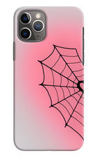 Pink Web iPhone 11 Pro Hard Case Back Cover by Casekaro