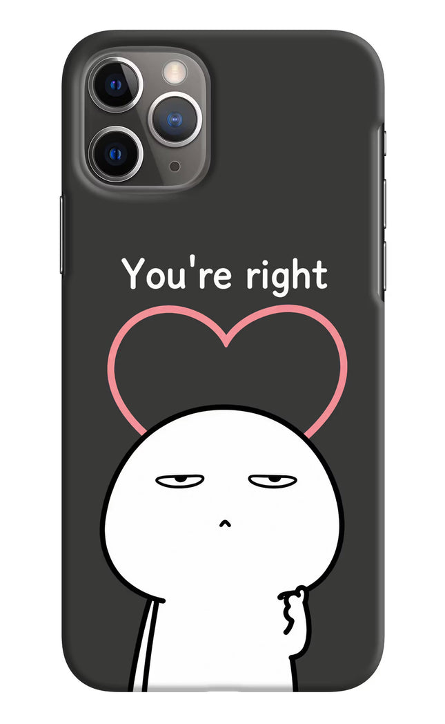 You're Right iPhone 11 Pro Hard Case Back Cover by Casekaro