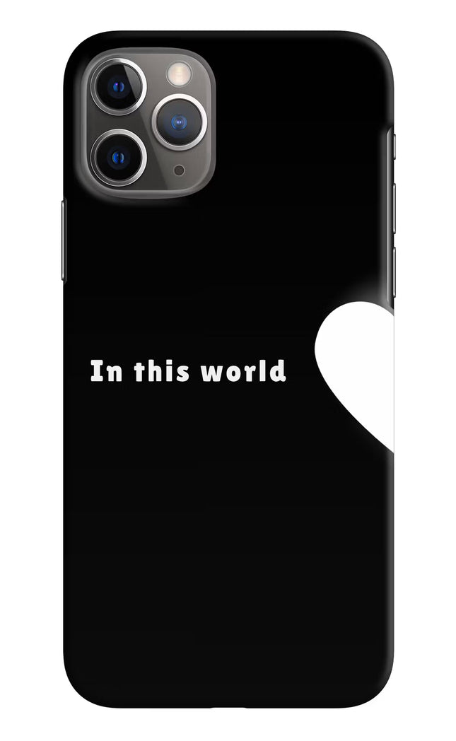 This World iPhone 11 Pro Hard Case Back Cover by Casekaro