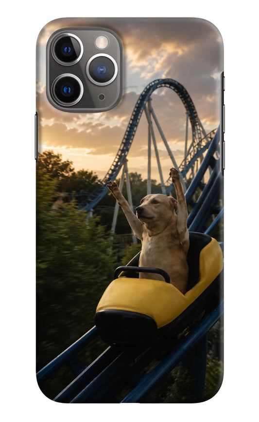 Rollercoaster Dog iPhone 11 Pro Hard Case Back Cover by Casekaro