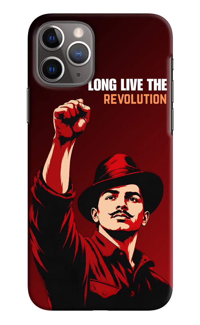 Bhagat Singh Revolution iPhone 11 Pro Hard Case Back Cover by Casekaro