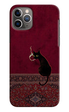 Midnight Cat iPhone 11 Pro Hard Case Back Cover by Casekaro