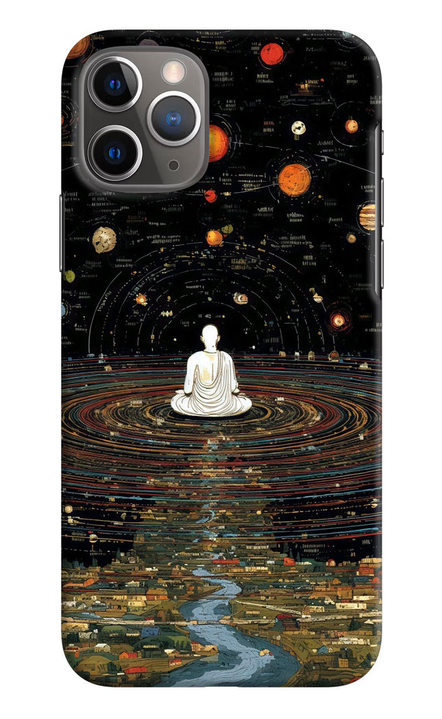 Space Monk iPhone 11 Pro Hard Case Back Cover by Casekaro