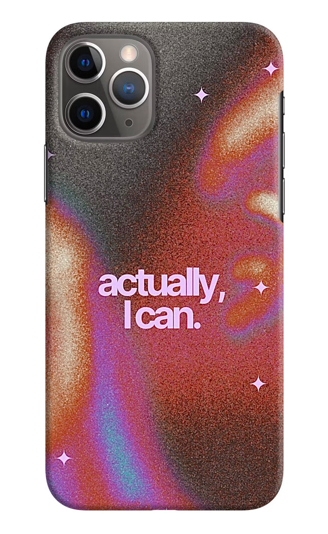 Pink Aura iPhone 11 Pro Hard Case Back Cover by Casekaro