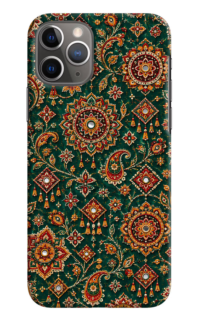 Green Pataka iPhone 11 Pro Hard Case Back Cover by Casekaro
