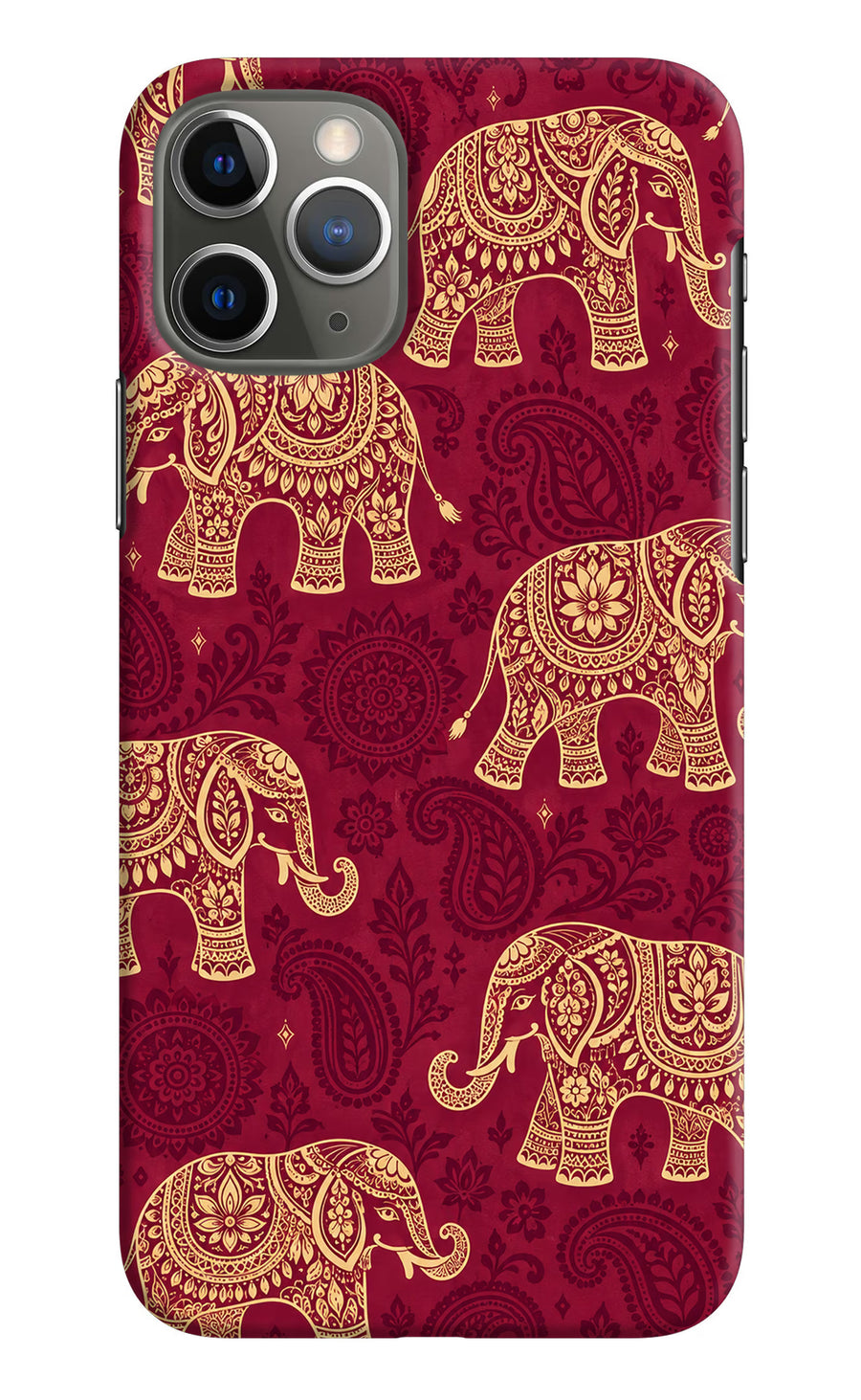 Maroon Elephant iPhone 11 Pro Back Cover, Hard case
