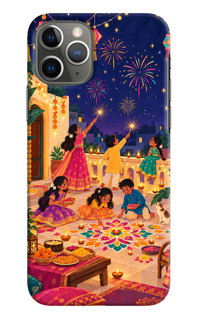 Diwali Night iPhone 11 Pro Hard Case Back Cover by Casekaro