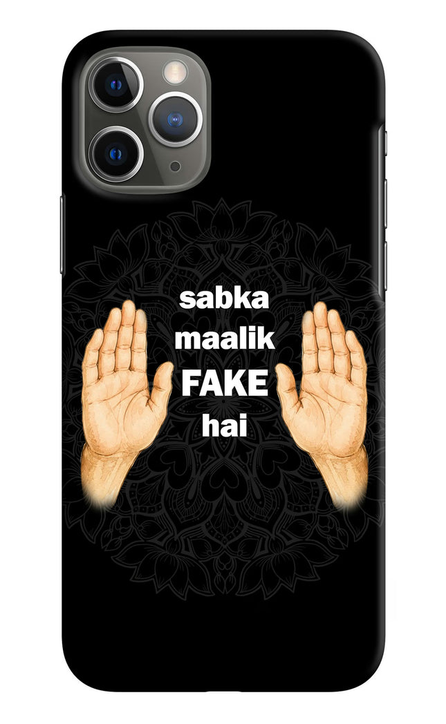 Sabka Malik Fake iPhone 11 Pro Hard Case Back Cover by Casekaro