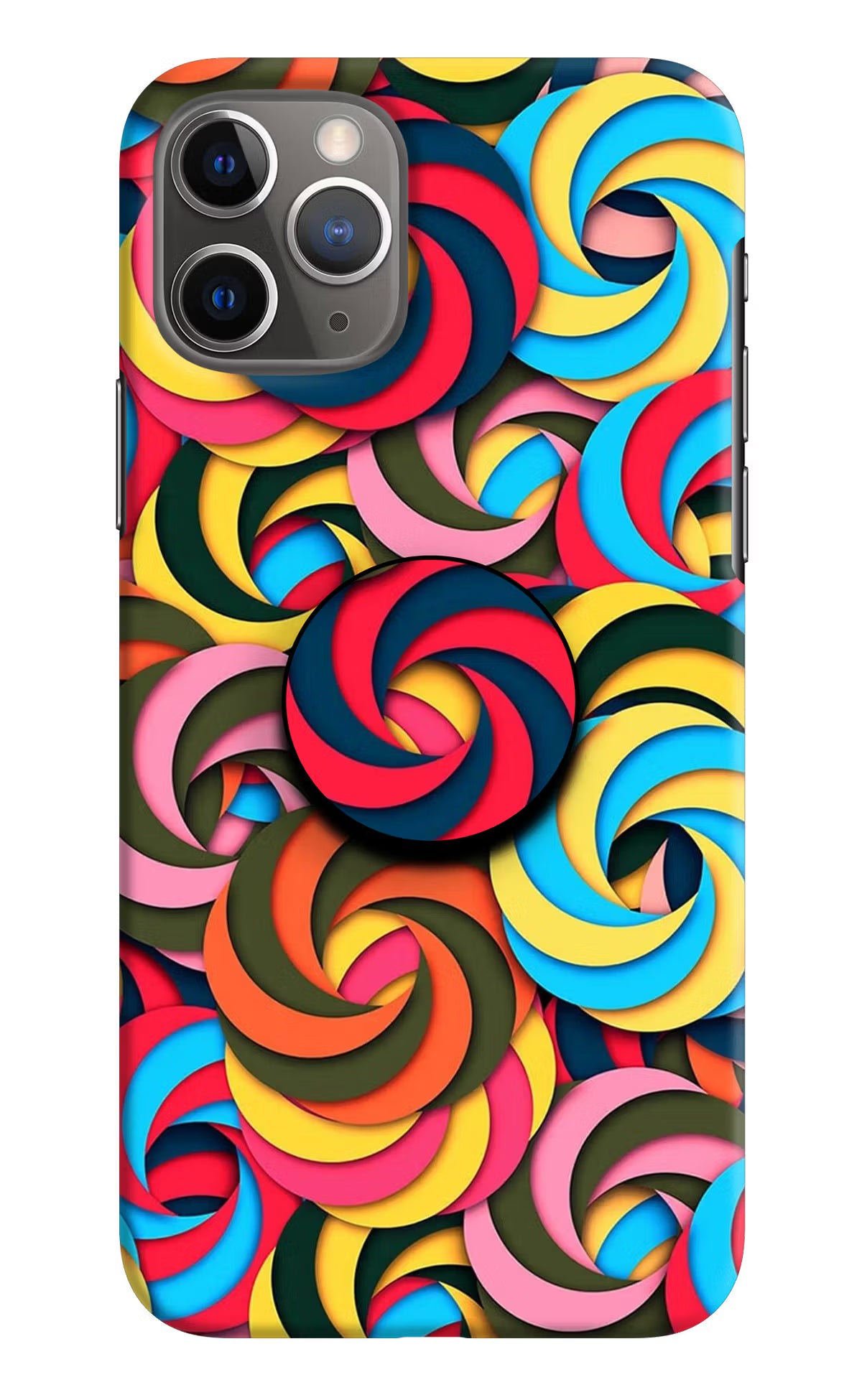 Spiral Pattern iPhone 11 Pro Pop Case by Casekaro