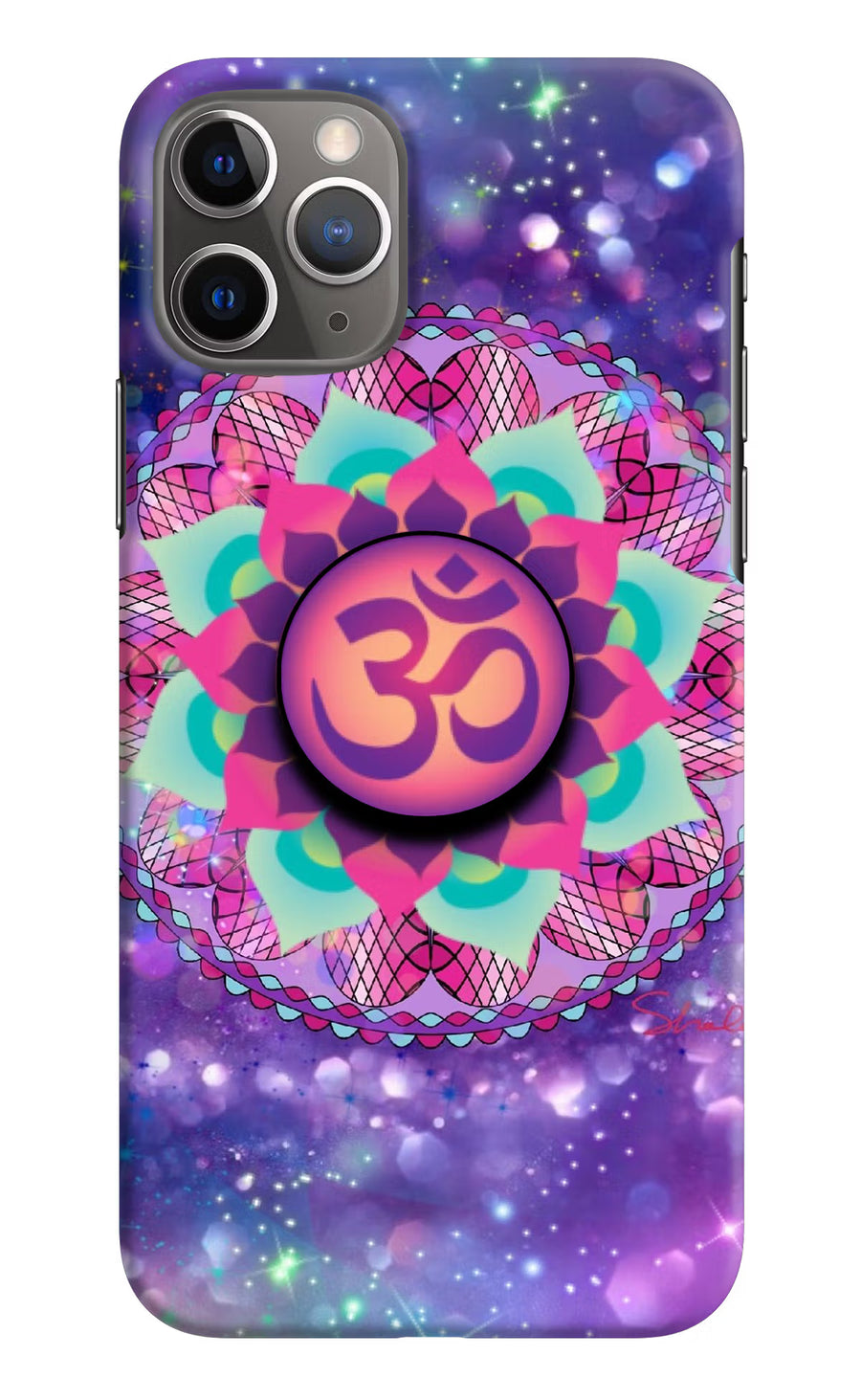 Om Purple iPhone 11 Pro Pop Case, Hard case