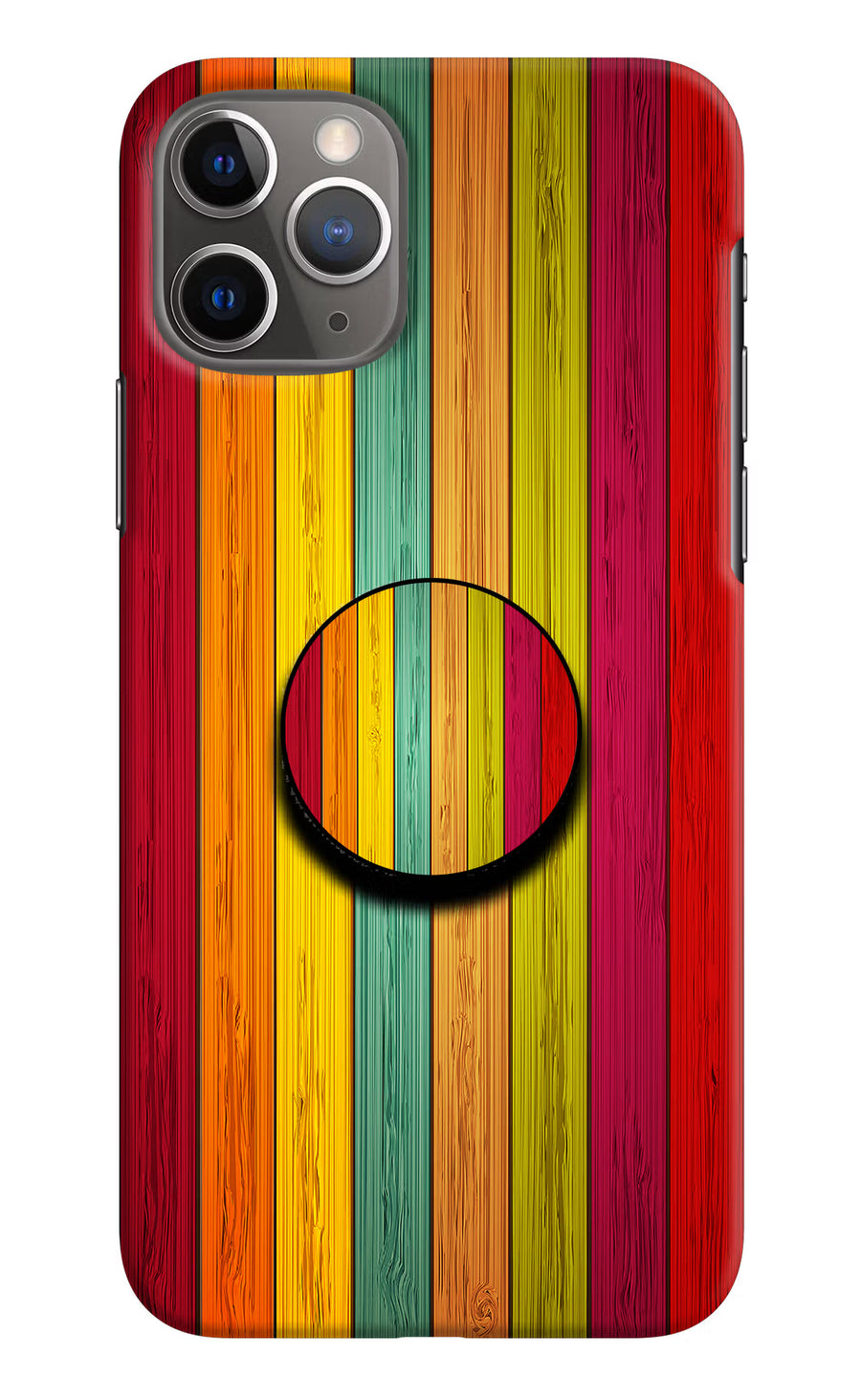Multicolor Wooden iPhone 11 Pro Pop Case, Hard case