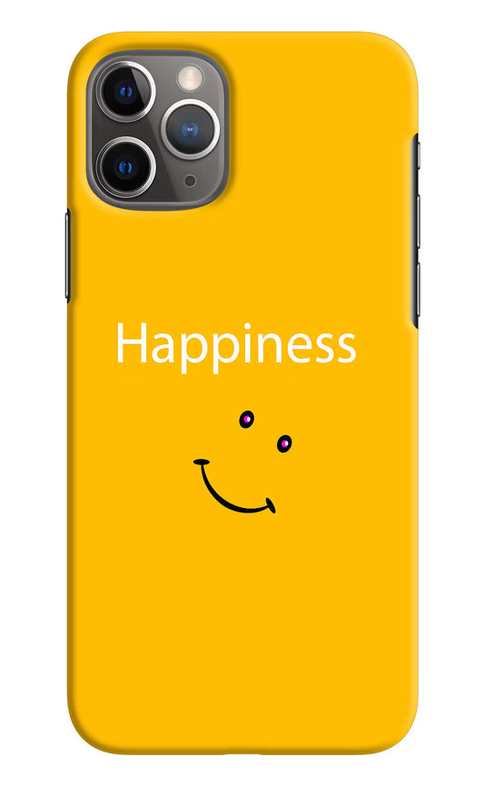 Happiness With Smiley iPhone 11 Pro Max Hard Case Back Cover by Casekaro