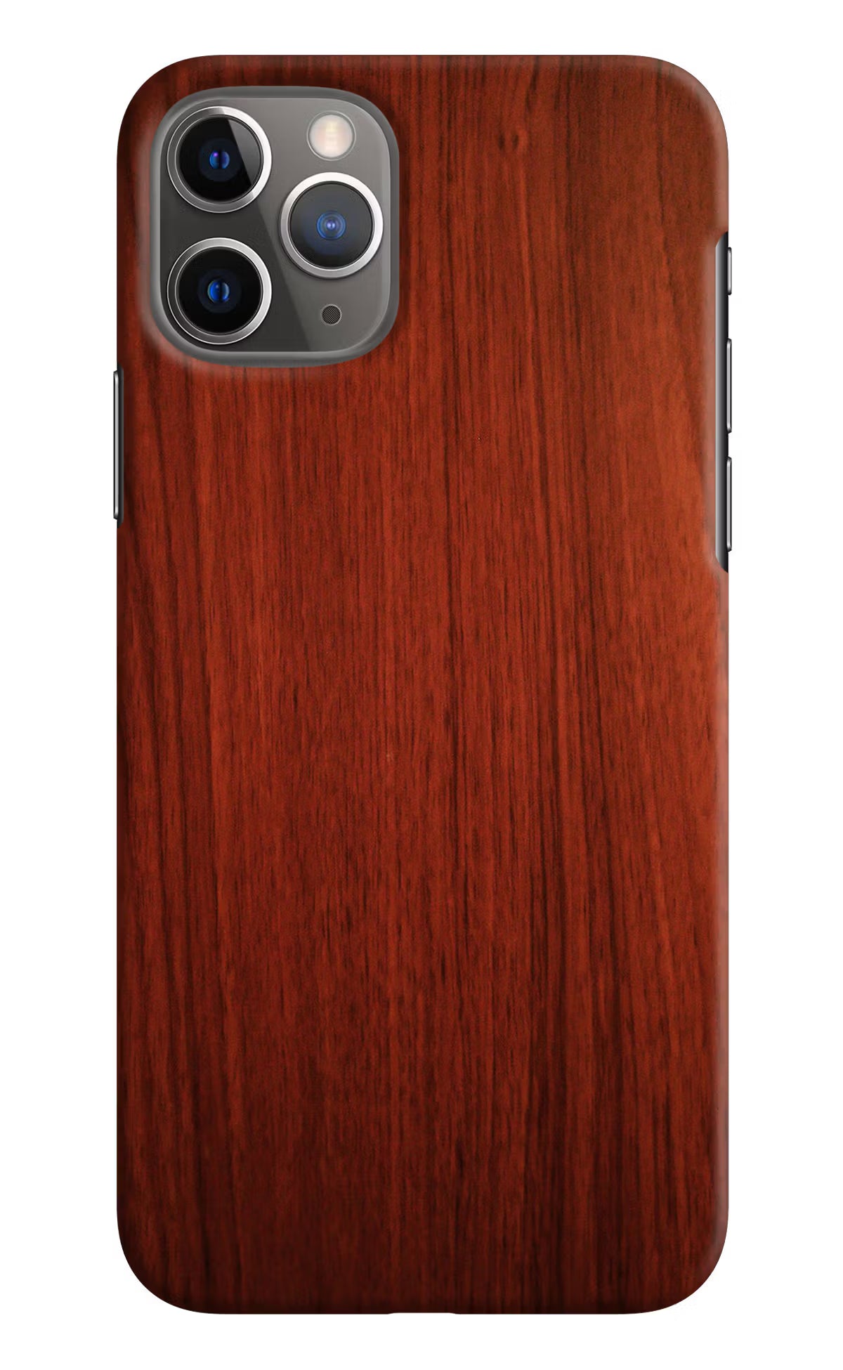 Wooden Plain Pattern iPhone 11 Pro Max Hard Case Back Cover by Casekaro