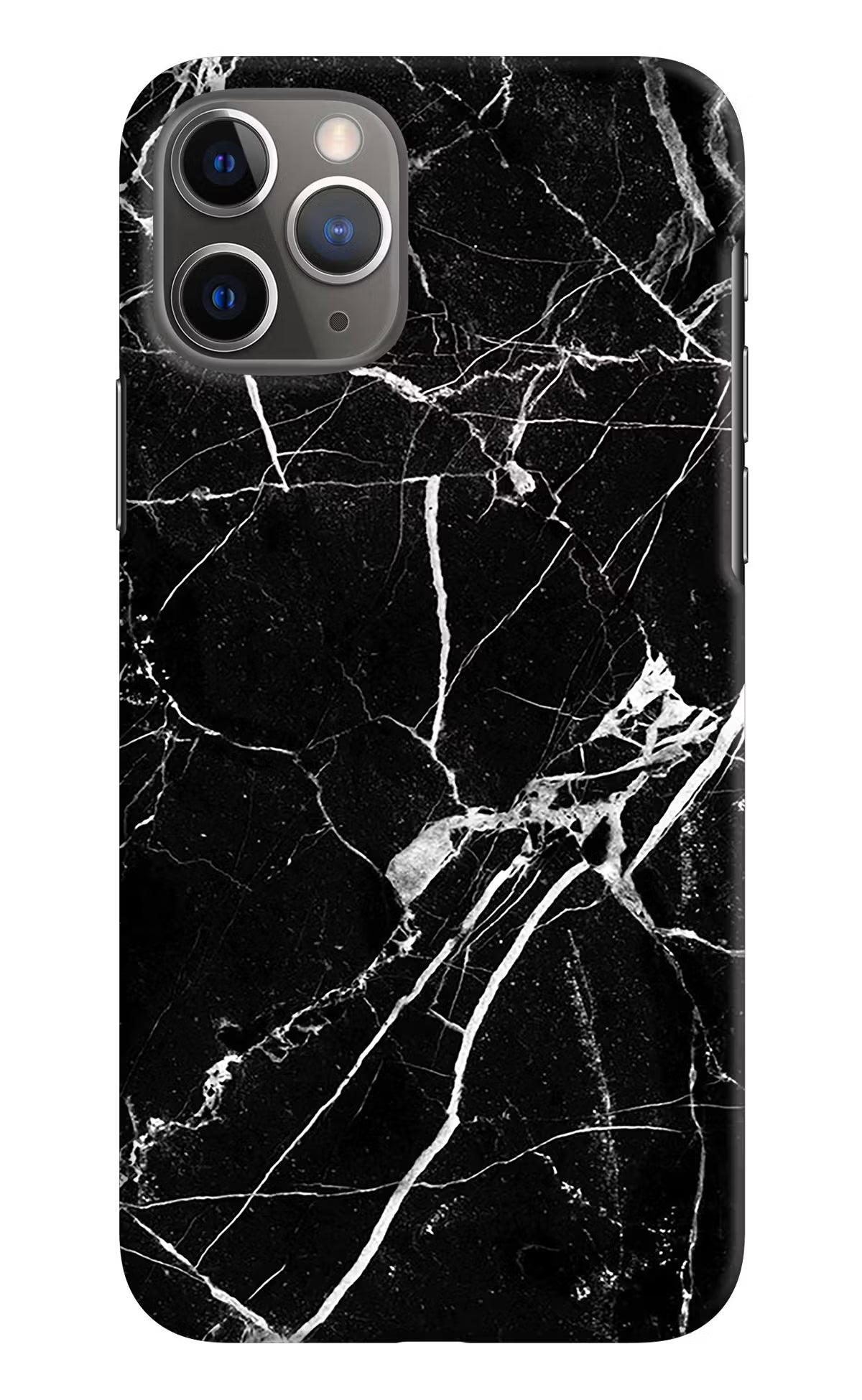 Black Marble Pattern iPhone 11 Pro Max Hard Case Back Cover by Casekaro
