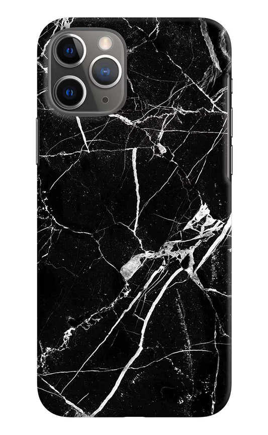 Black Marble Pattern iPhone 11 Pro Max Hard Case Back Cover by Casekaro